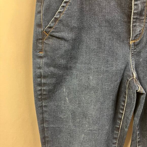 Duluth Trading Co. Womens Asset Management High Rise Trouser Jeans 6x33 Dark - Picture 8 of 16